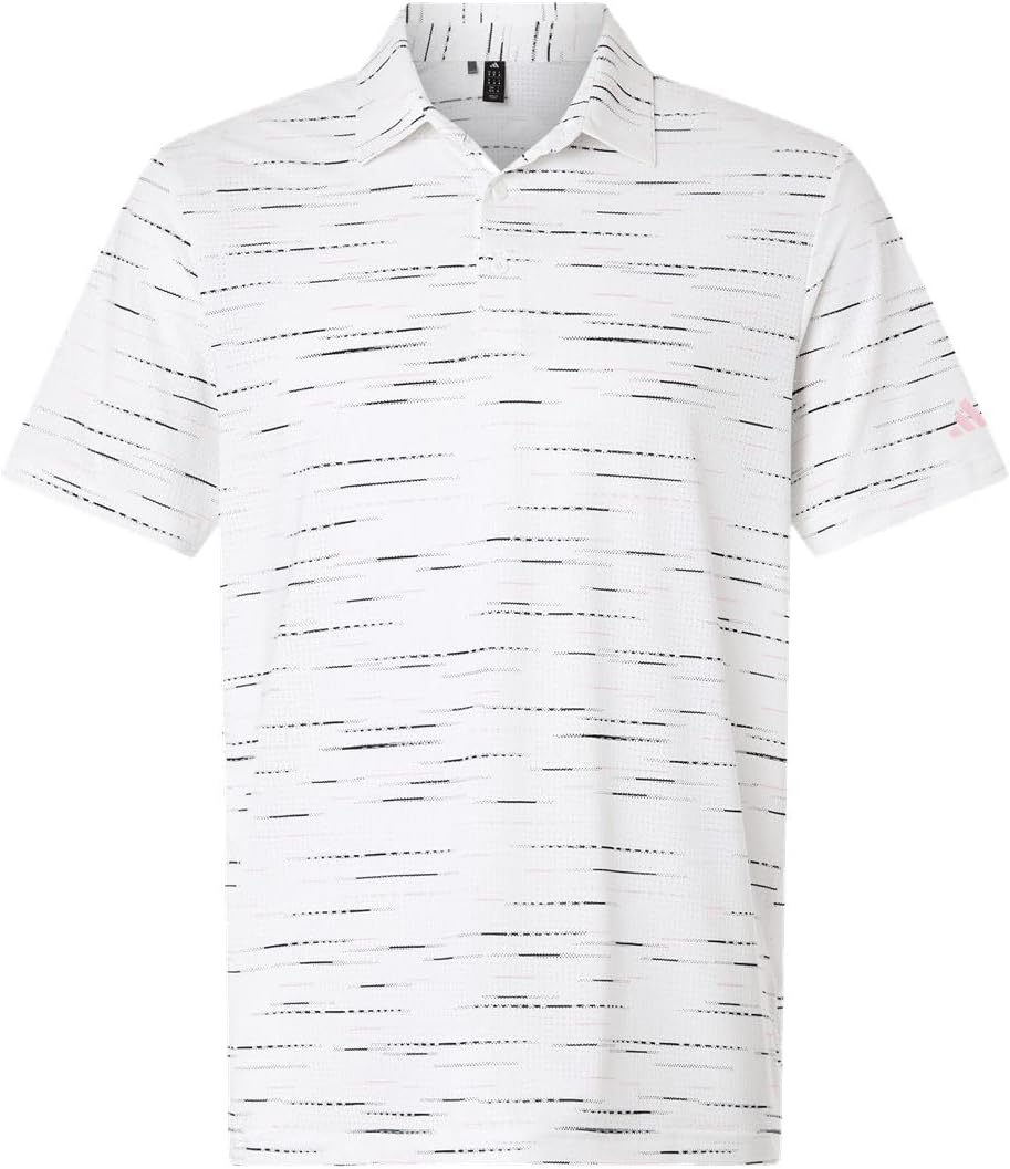adidas Men's Ultimate365 Mesh Glimmer Print Polo Shirt