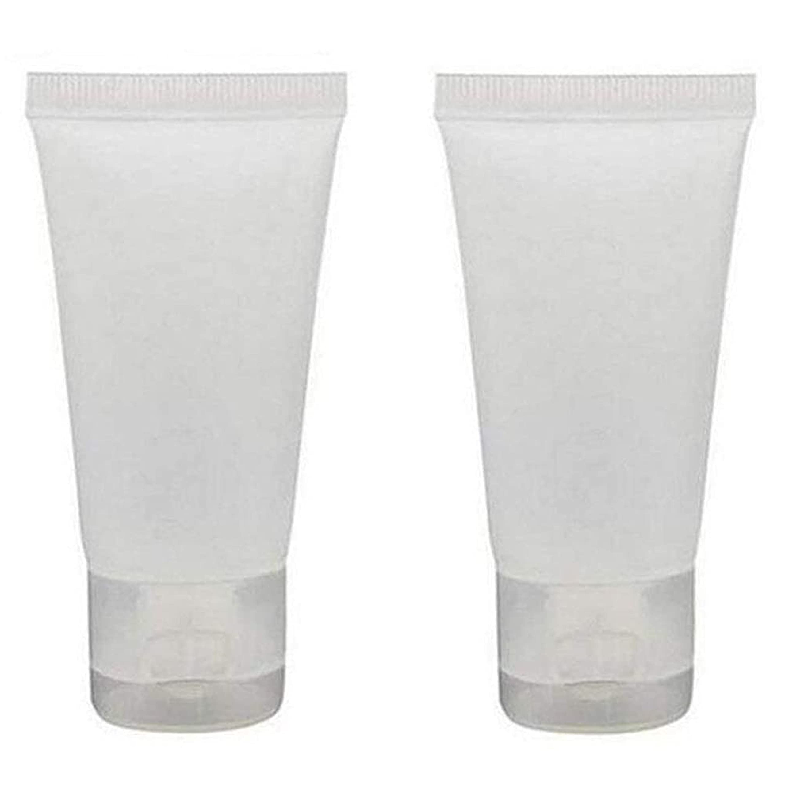 Hunky Dory 2pcs 30ml Travel Bottles, Unbreakable, Leakproof Refillable Travel Containers, Squeezable Travel Tube Sets Cosmetic Toiletry Containers for Shampoo Lotion Soap Use(Pack of 2)