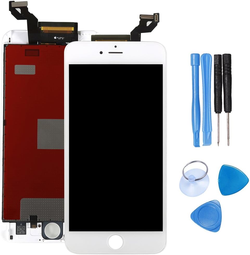 Ibaye For iPhone 6S plus Screen Replacement 5.5inch LCD Display Touch Screen Digitizer Frame Assembly Full Set with Free Tools (White)