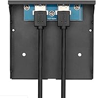 Vista 4 de 2 puertos USB 3.0 Panel frontal Bahía de disco flexible 20 Pin Hub Bracket