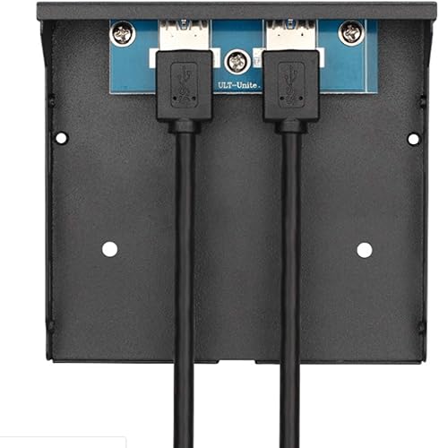 Vista 4 de 2 puertos USB 3.0 Panel frontal Bahía de disco flexible 20 Pin Hub Bracket