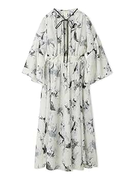 [タグ付き] 2024 セルフォード　ペイントフラワーワンピース　ボウタイリボン タグ付き] 2024 セルフォード ペイントフラワーワンピース