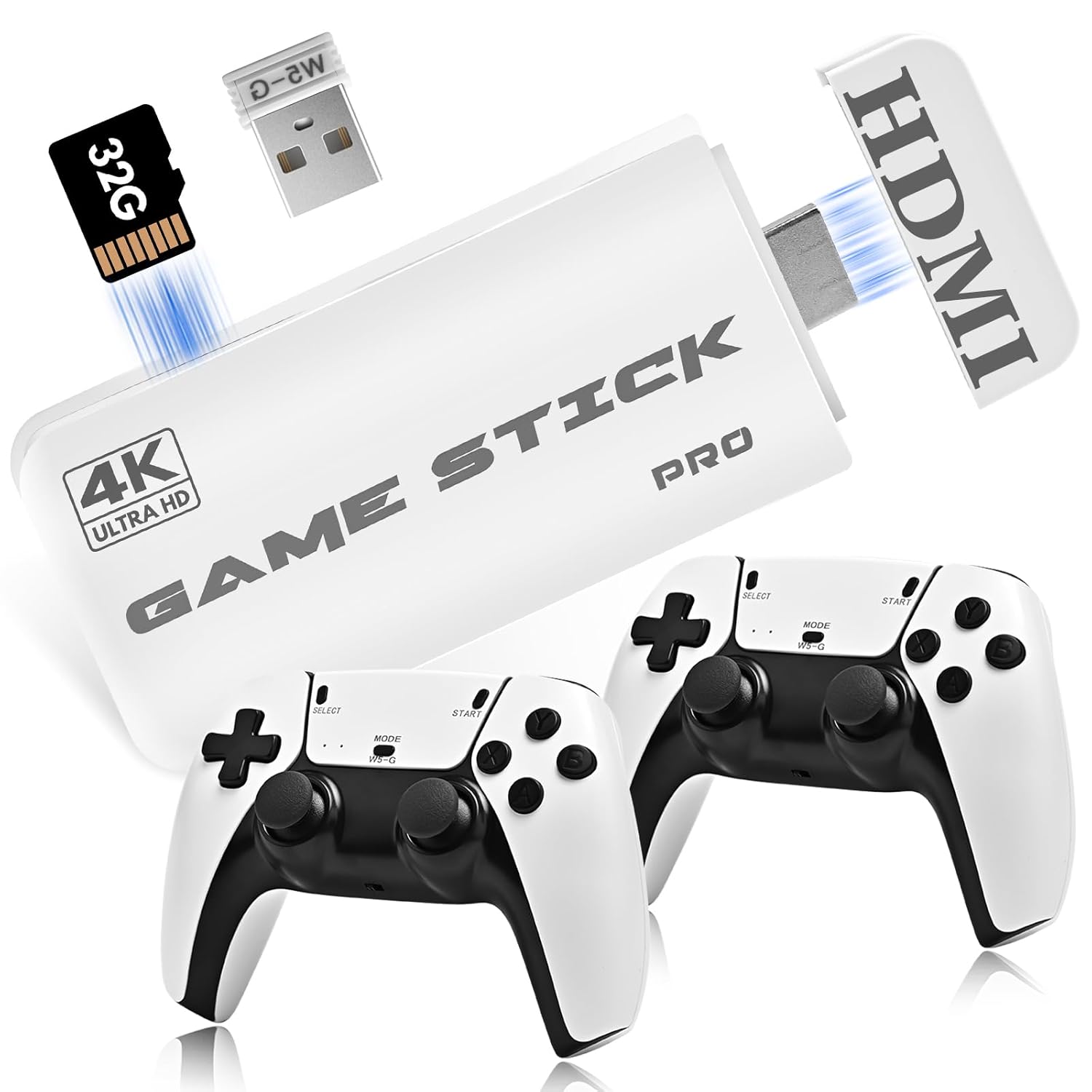 Retro Game Stick 4K with 20,000+ Classic Titles, Retro Gaming Console with 23 Emulators, 4K HDMI Output Game Stick with Dual Controllers, Plug and Play for Nostalgia Fun with Family Friends 3 61P7NOOmLCL. SL1500
