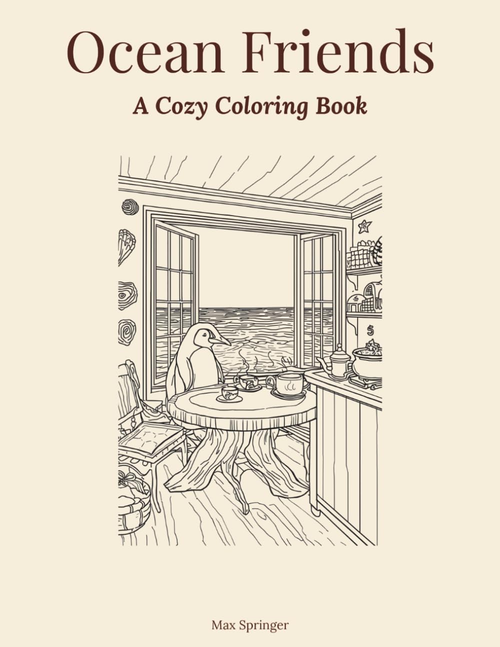 Ocean Friends: A Cozy Coloring Book