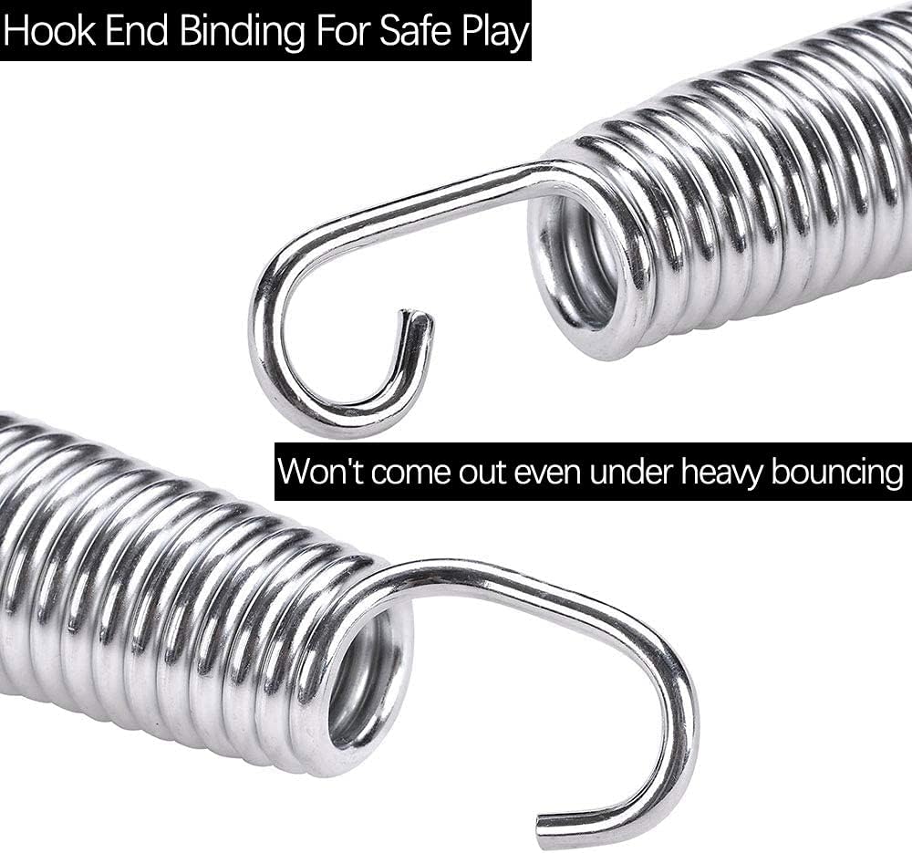 Trampoline Springs, 10 Pack,Heavy Duty Galvanized Steel Replacement