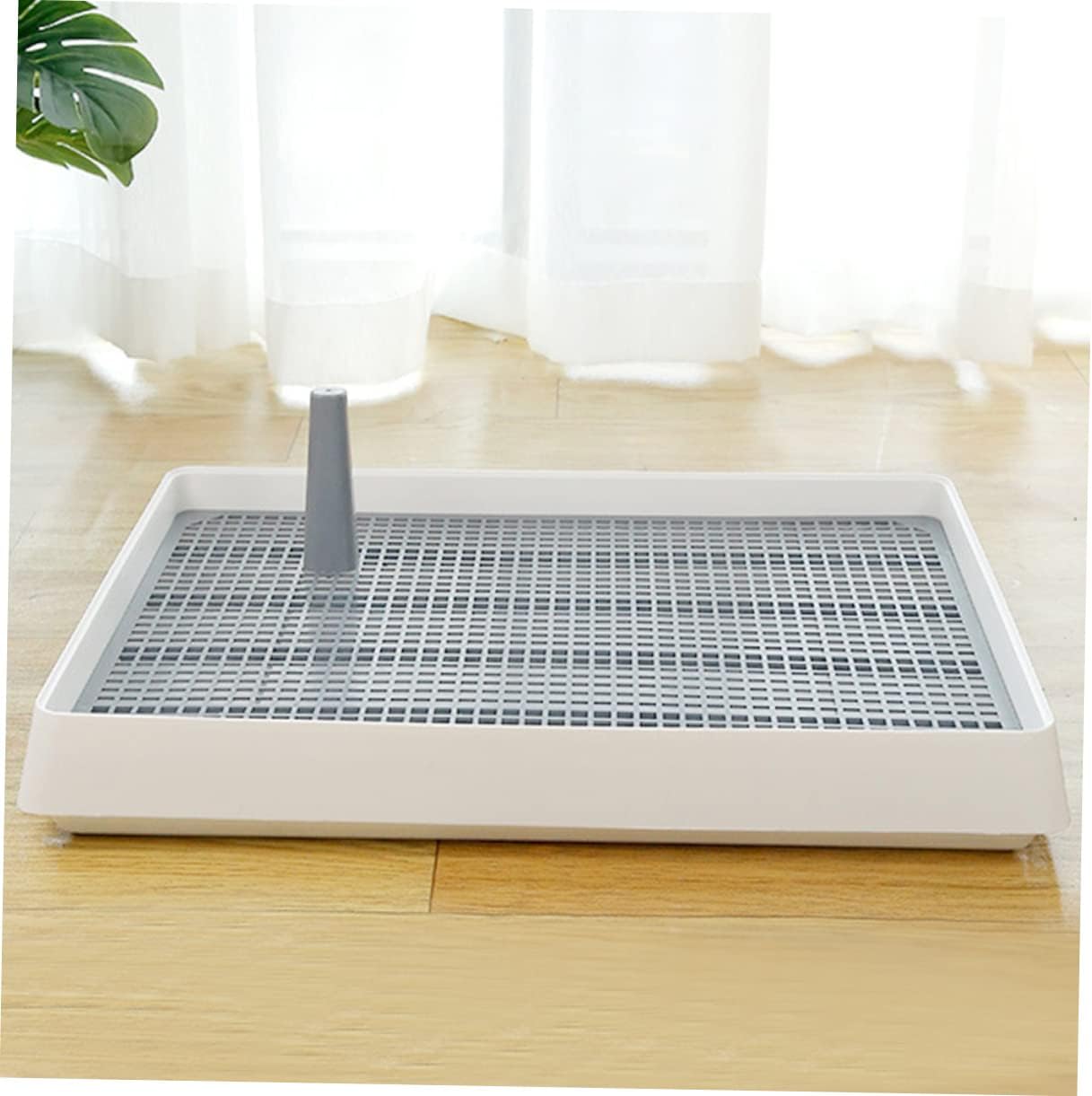 Splash-Proof Dog Urinal Tray for Corgis Thickened Indoor Potty Easy to Clean Plastic Dog Toilet PET Training Accessory for Puppies