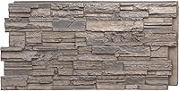 Vista 38 de Ekena Millwork - Panel lateral de piedra de imitación apilado en cascada
