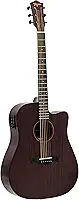 VIOLÃO FOLK CUTAWAY EQ AÇO T/SAPELE B/S SAPELE KANSAS GRAN RESERVA DKMOP TAGIMA