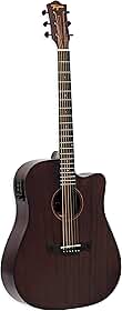 VIOLÃO FOLK CUTAWAY EQ AÇO T/SAPELE B/S SAPELE KANSAS GRAN RESERVA DKMOP TAGIMA
