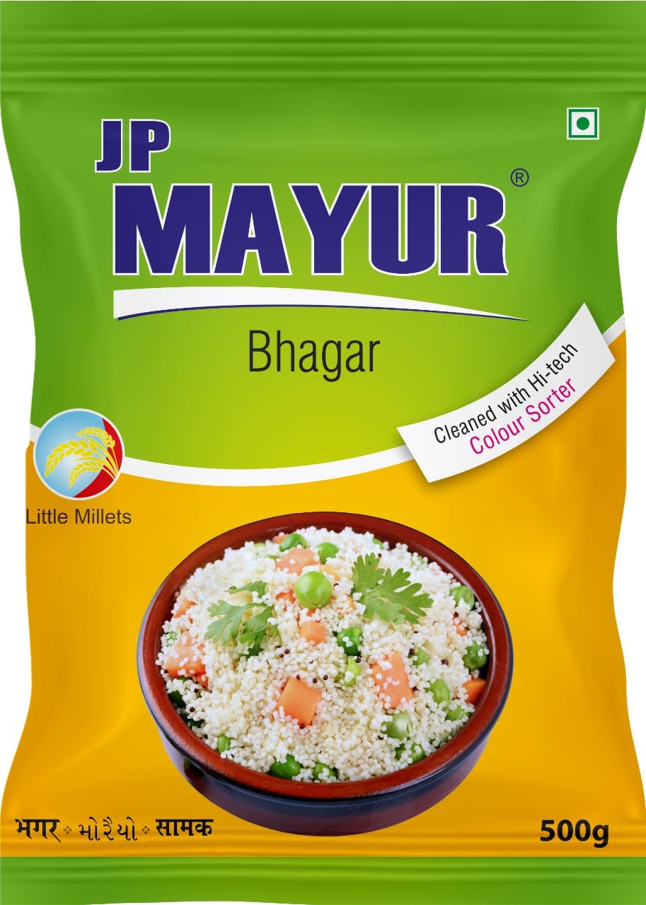 JP MAYUR BHAGAR (500Gm)-Pack Of 1|Nutritious Fasting Meals|Fasting Food Barnyard Millet|Sama|Samak|Bhagar For Vrat/Upvas/Fast (B0D5HR1MMM) Amazon Price History, Amazon Price Tracker