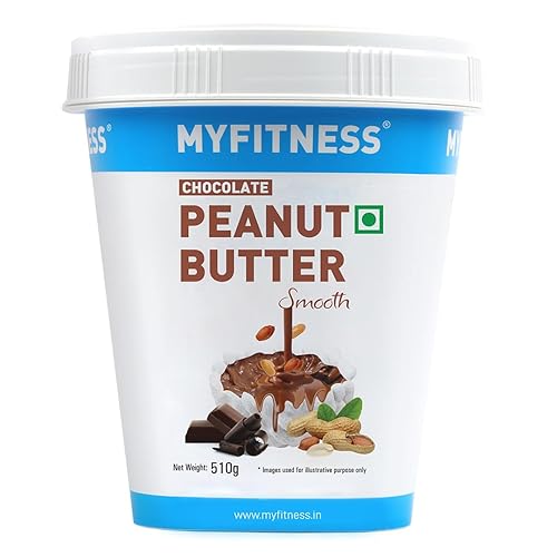 MYFITNESS Chocolate con mantequilla de maní, suave, sin OMG, sin gluten, sin conservantes, ingredientes naturales, alto contenido de proteínas,