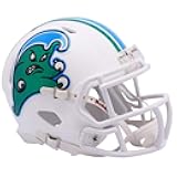 Tulane Green Wave Angry Wave NCAA Revolution Speed Mini Football Helmet