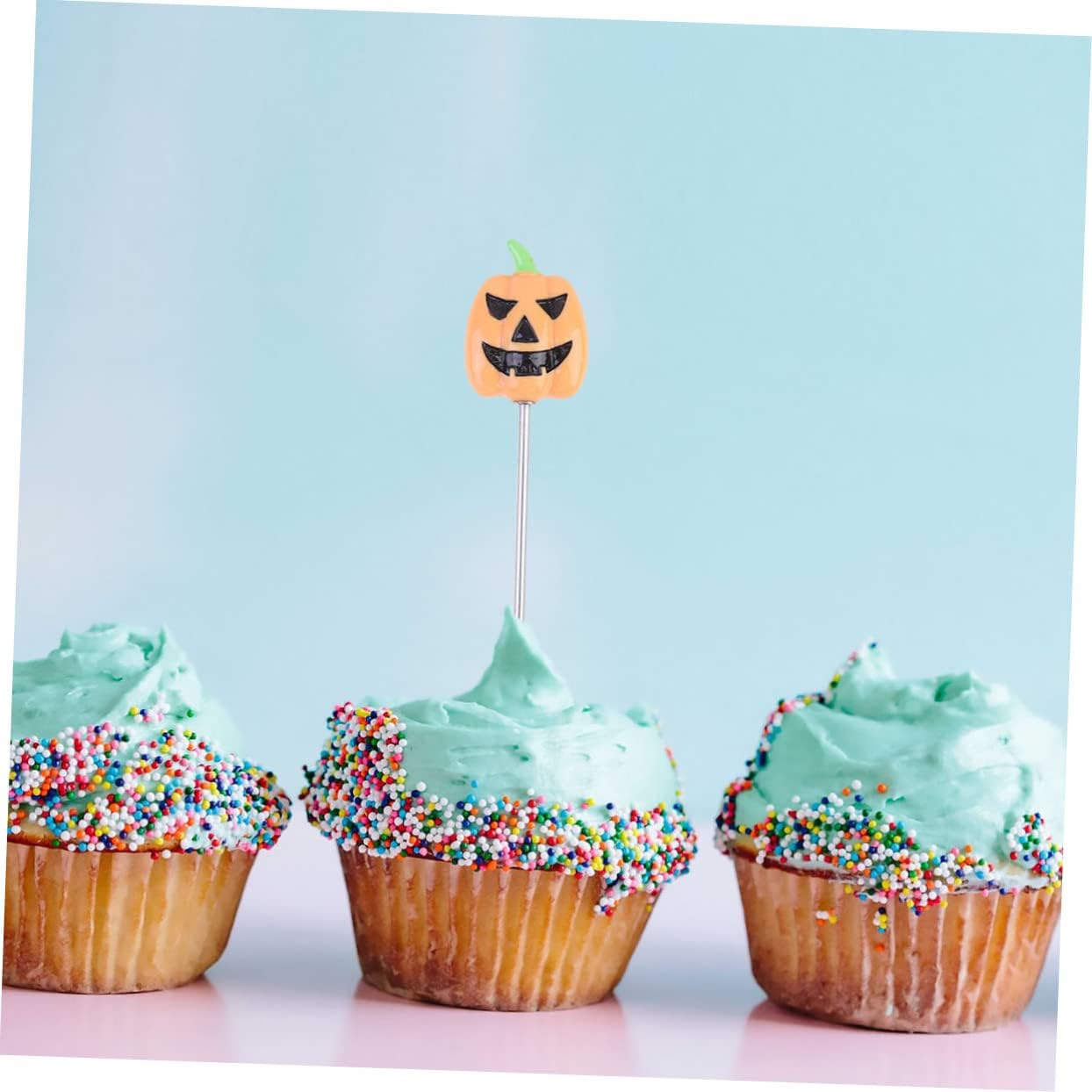 4pcs Pumpkin Head Stainless Steel Cake Tester Probe for Baking Biscuit Test Pin for Cupcakes and Muffins Easy to Use and Clean Food-grade Baking Tool
