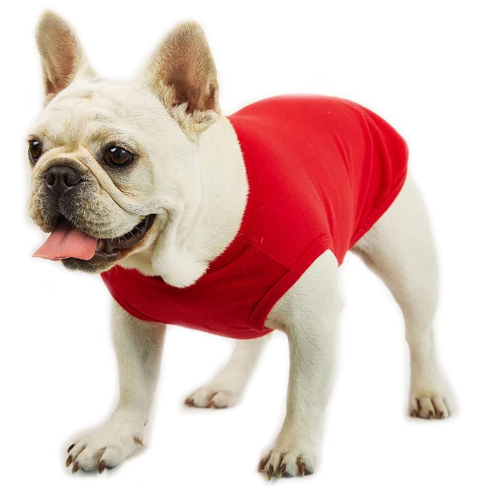 Lucky Petter ärmelloses Hundeshirt – Elastisch, Weich, Größe S, Blau