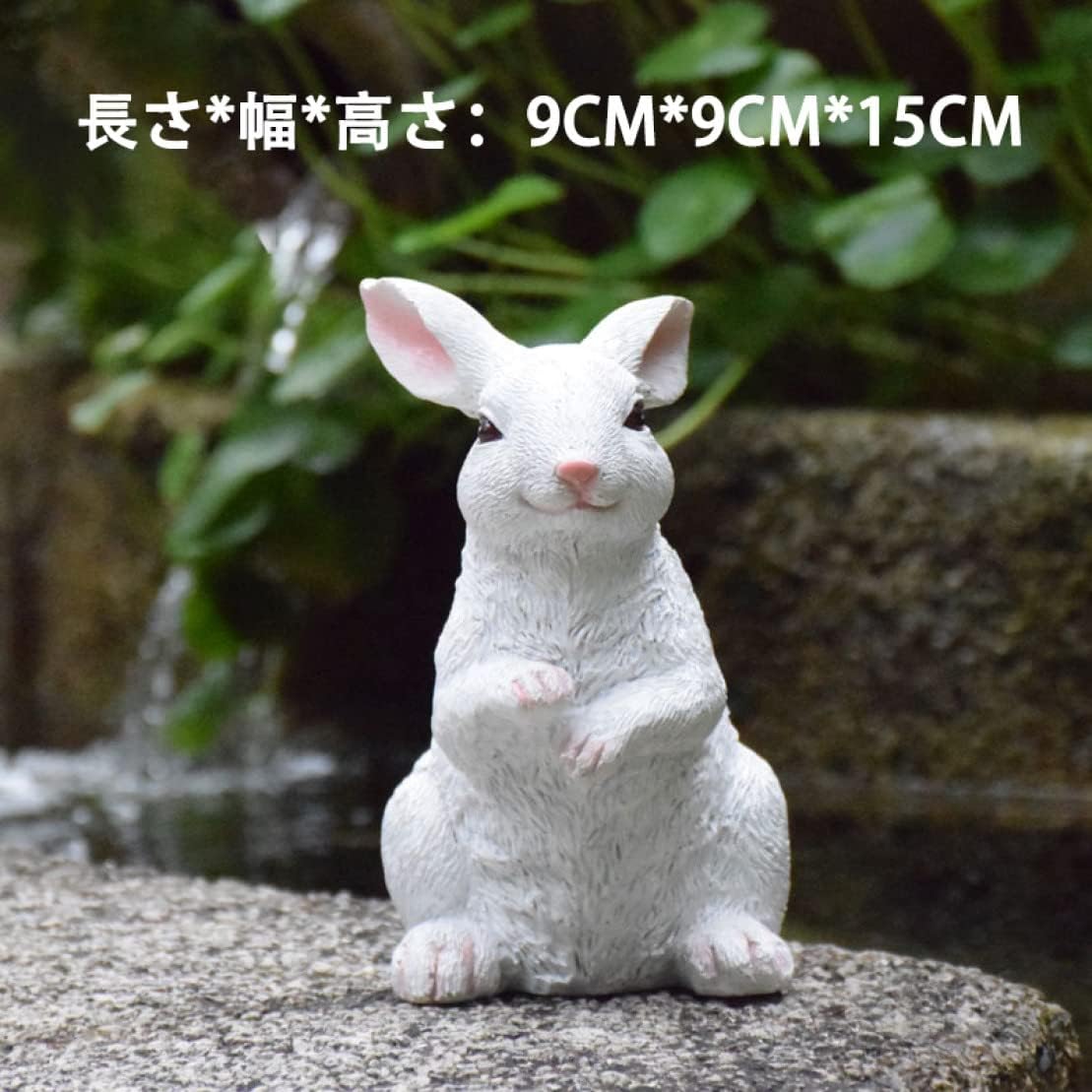 うさぎの置き物 スケッチブック抱え ウサギ 兎 ラビット 置物 ミニチュア オブジェ Rabbit
