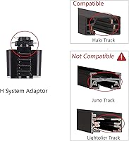 Vista 3 de CLOUDY BAY Cabezales de iluminación LED de pista, 3000 K/4000 K/5000 K seleccionables, regulables 8 W, CRI90+ con ángulo de inclinación ajustable
