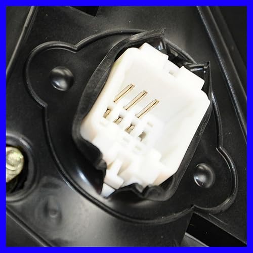 Miniatura 3 de Espejo Power Negro Lado del conductor izquierdo izquierdo izquierdo para 03-07 Honda Accord Coupe