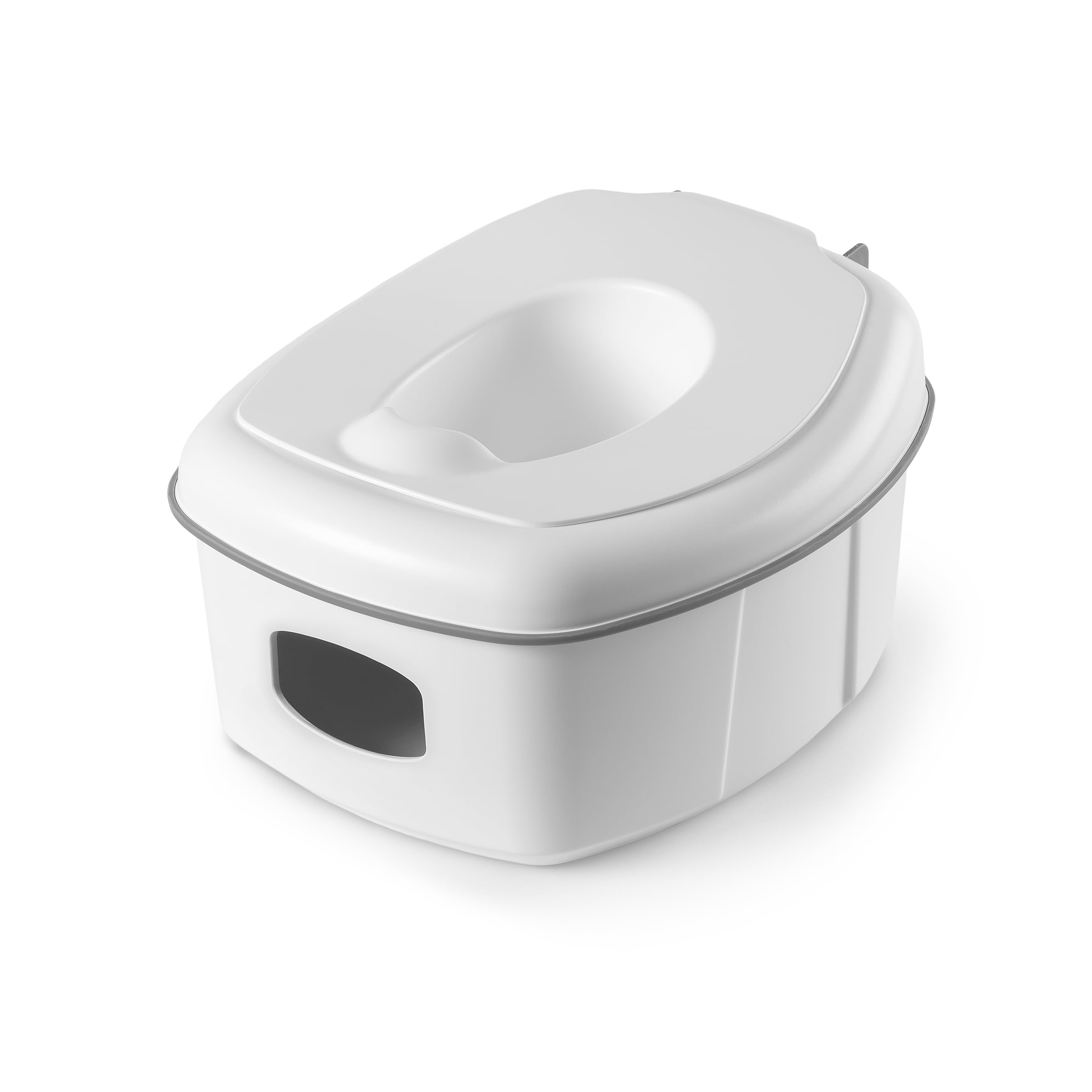 Chicco 3-in-1 Potty Training System Toddler Training Potty Toilet Topper Step Stool Easy-Clean Anti-Slip Base Adjustable Spray Shield