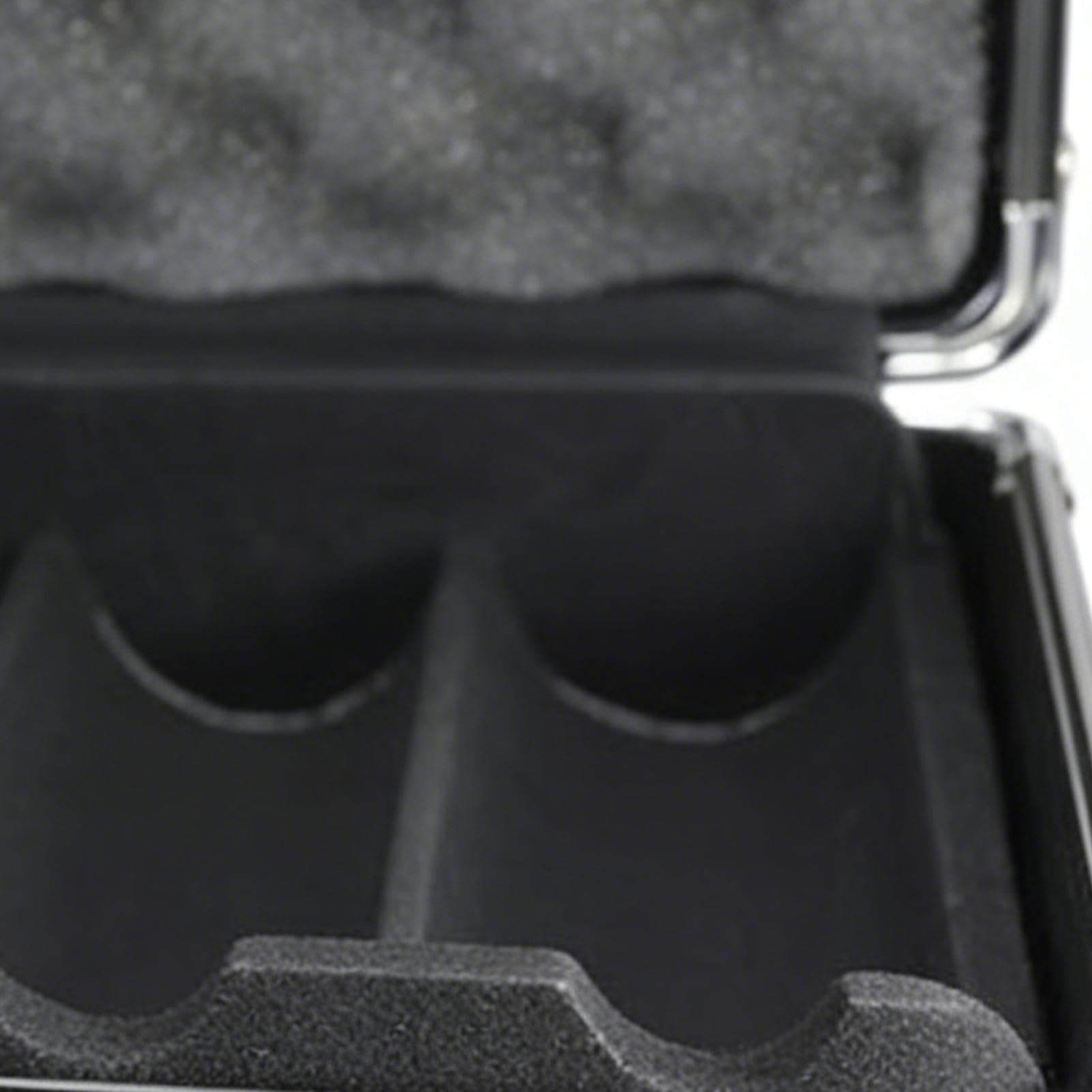 Poker Chip Case Leere - Aluminium Chip Aufbewahrungskoffer,Mattschwarz Verstärkter Trage-Organizer Box, 300 Stück Kapazität Schutzhülle Displayhalter mit Schaumstoff Innenraum Sicherheitslayout |