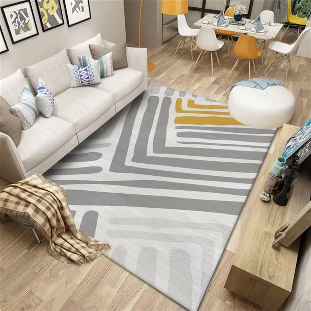 Tapis de chambre à coucher de garçon antidérapant gris 80x160cm