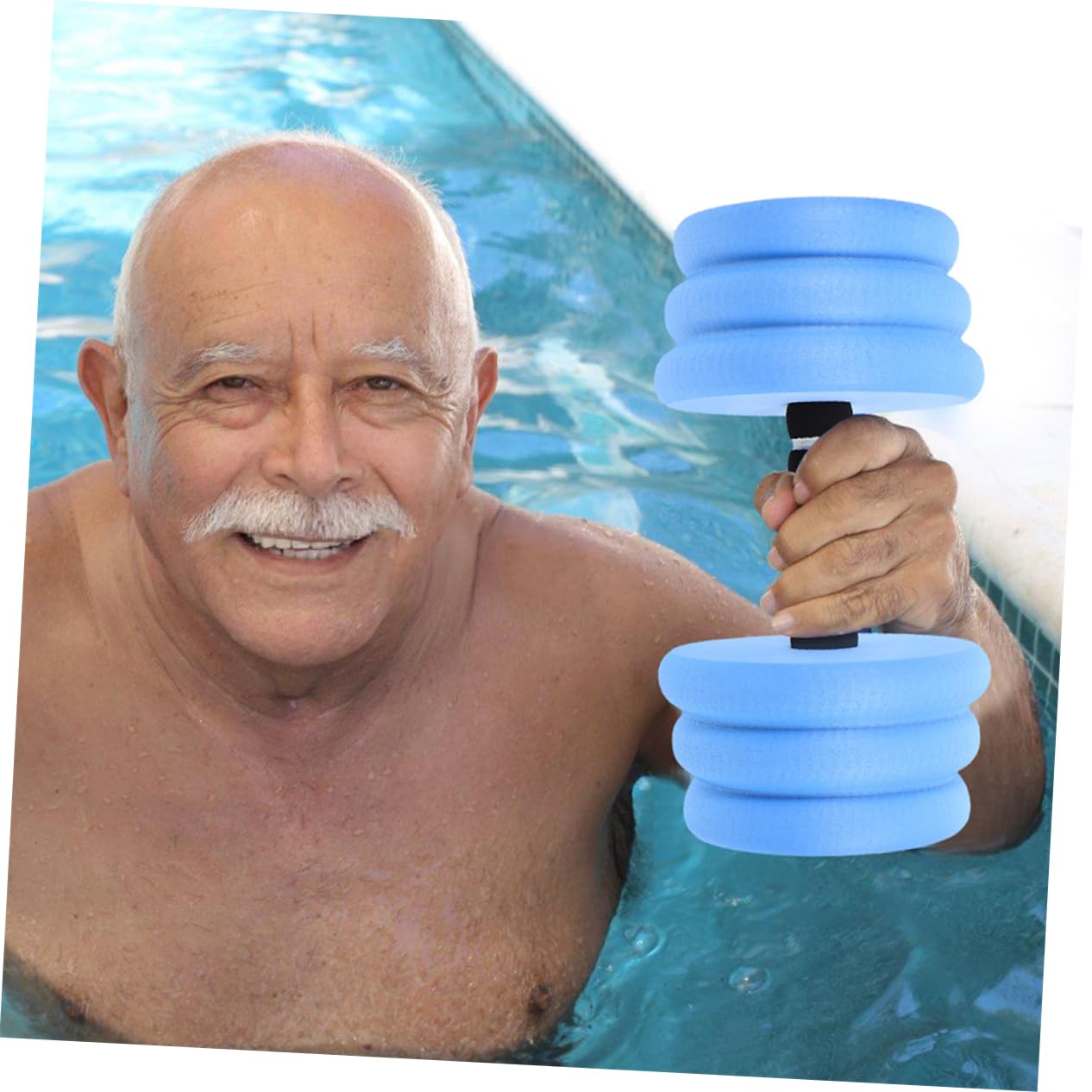 Milisten 2pezzi Manubri Galleggianti in Eva per Esercizi in Piscina Attrezzatura Leggera per Fitness Acquatico Allenamento in Acqua e Acquagym