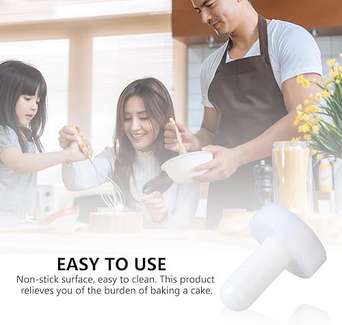 Miniatura 6 de UPKOCH Prensador de tartas y pastelería – Herramienta antiadherente de 3.7 pulgadas para tartas de queso/huevo, prensa ergonómica de polipropileno