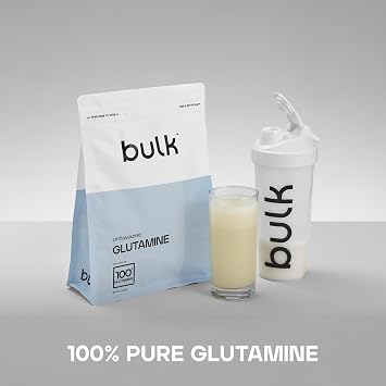 Bulk Pure L-Glutamine Powder, Unflavoured, 500 g, Packaging May Vary