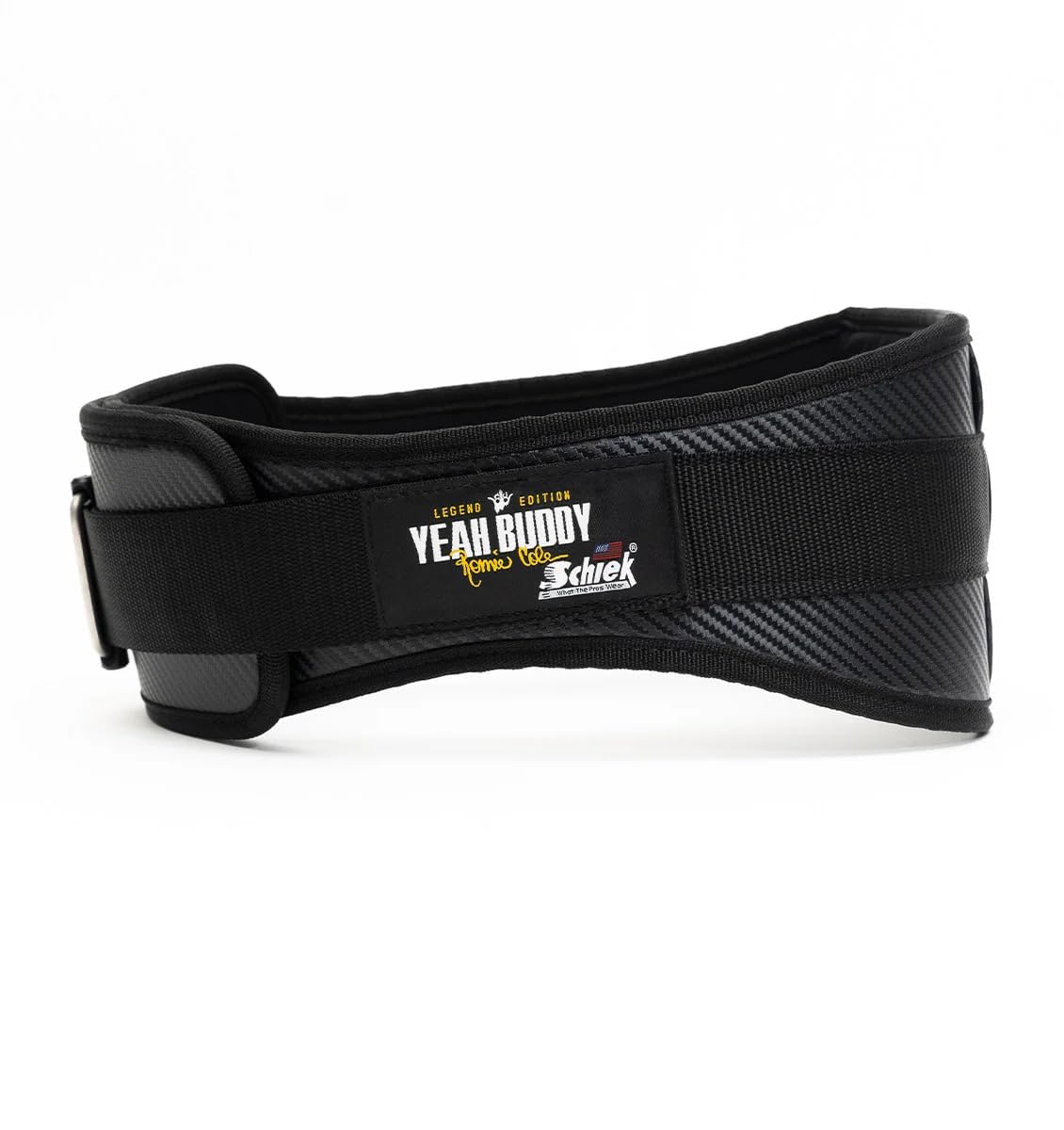 Schiek Sports Ronnie Coleman 4006 Cintura per sollevamento pesi, supporto lombare, cintura per sollevamento pesi, in fibra di carbonio e nylon