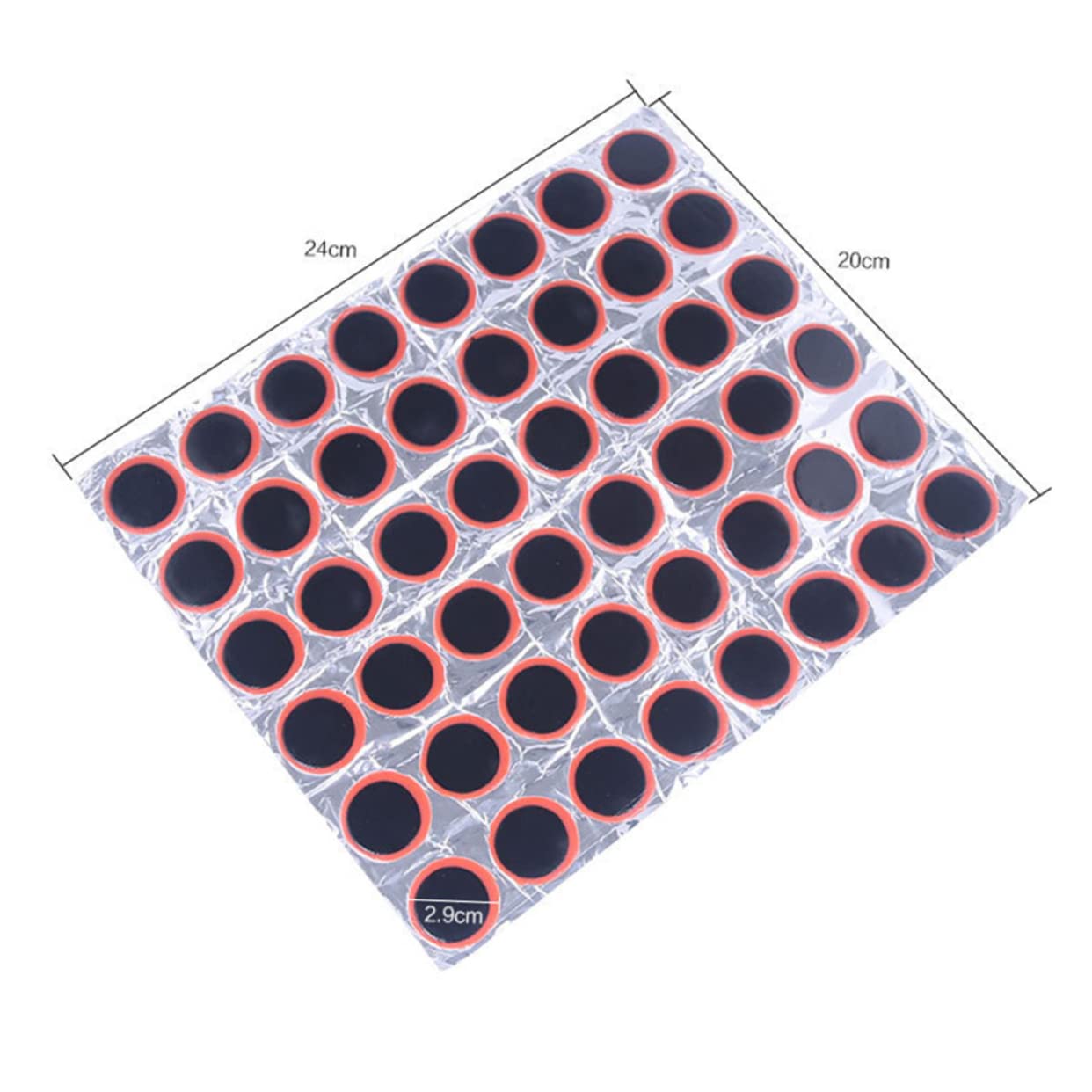 Parliky 3Sheets Round Rubber Patches Bike Tire Repair Kit for Inner Tube Puncture Lightweight for Home and Roadside Emergencies Black