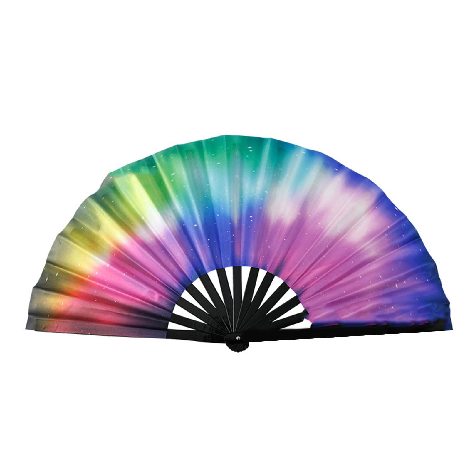 Jazuaiao Fluorescent Handheld Fan for Discos Dance Parties Festival Event and Themed Costume Accessories Folding Fan