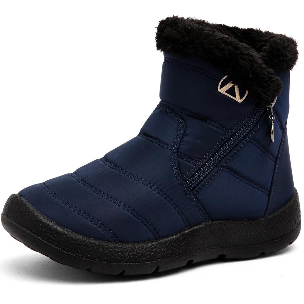 GOGOUPChildren's Snow Boots Waterproof Winter Boots Warm Lined Winter Boots for Girls Boys Outdoor Non-Slip Winter Shoes Snow Shoes