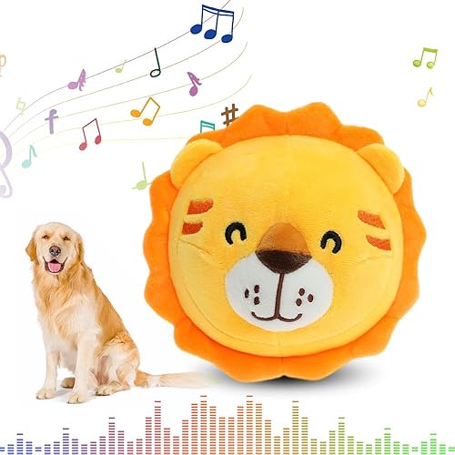 Vista 8 de Juguetes interactivos para perros, juguete nuevo activo de peluche para mascotas en movimiento de 2024, juguete de pelota para perros chirriante