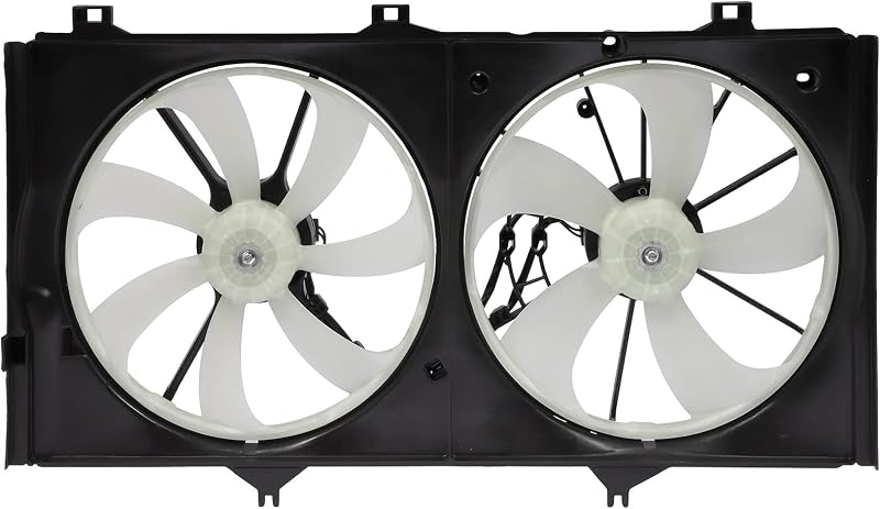 Conjunto de ventoinha elétrica do radiador e condensador SCITOO para Lexus ES350 e Toyota Avalon, Camry e Venza 3.5L – 1 unidade