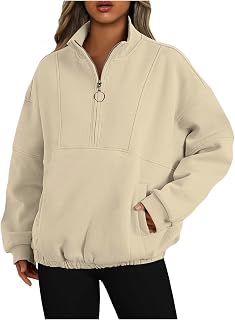 Women's Sweatshirts Basic Longline Fall Tops Fluffy Autumn Casual Trendy Girls Tunic Plus Size Color Block Dressy Jumper Warm Trendy Girls Baggy Sweatshirt Y2K UK Size Soft Comfy T Shirts Sweater