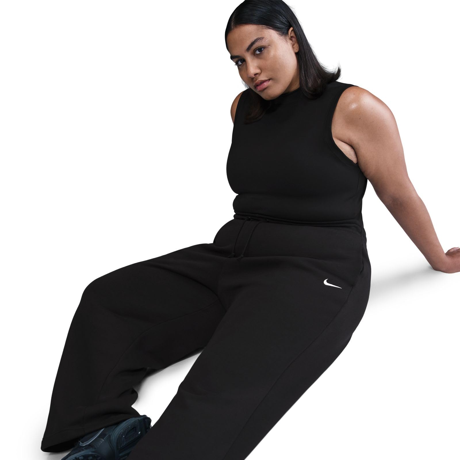 Nike Sportswear Phoenix Fleece Hose mit hohem Bund für Damen (große Größen), IH1013