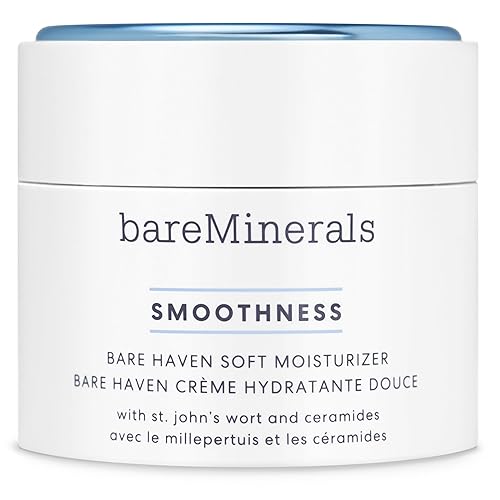 bareMinerals Smoothness Bare Haven - Hidratante suave para la cara, crema hidratante facial hidratante, hidratante facial suavizante para mujeres,