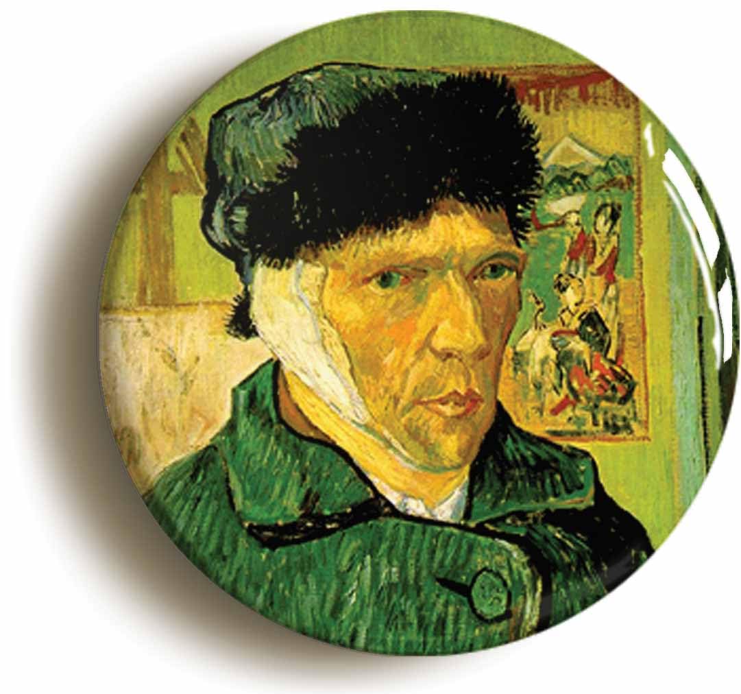 Ozorath Vincent Van Gogh Ear Bandaged Self Portrait Fridge Magnet (Circular 2Inch / 50Mm Diameter)