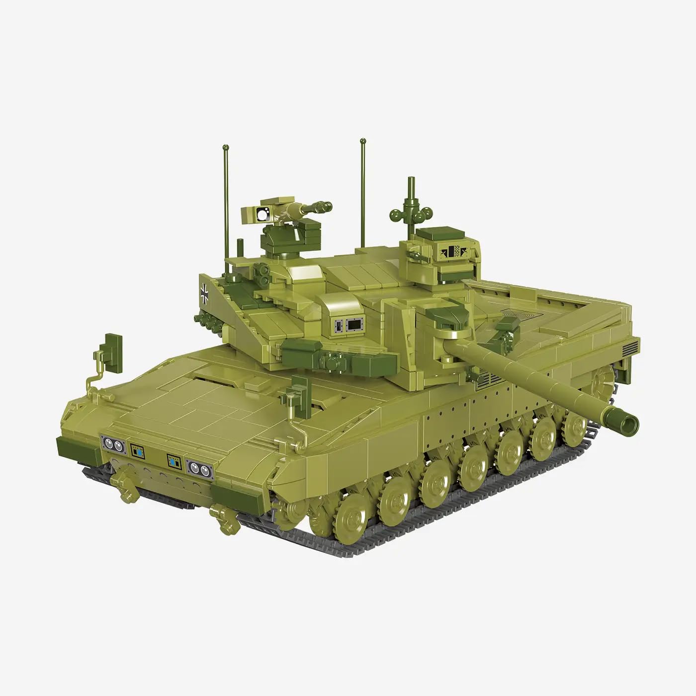 BlueBrixx IMBT - Carro armato da combattimento, 1385 mattoncini, modello