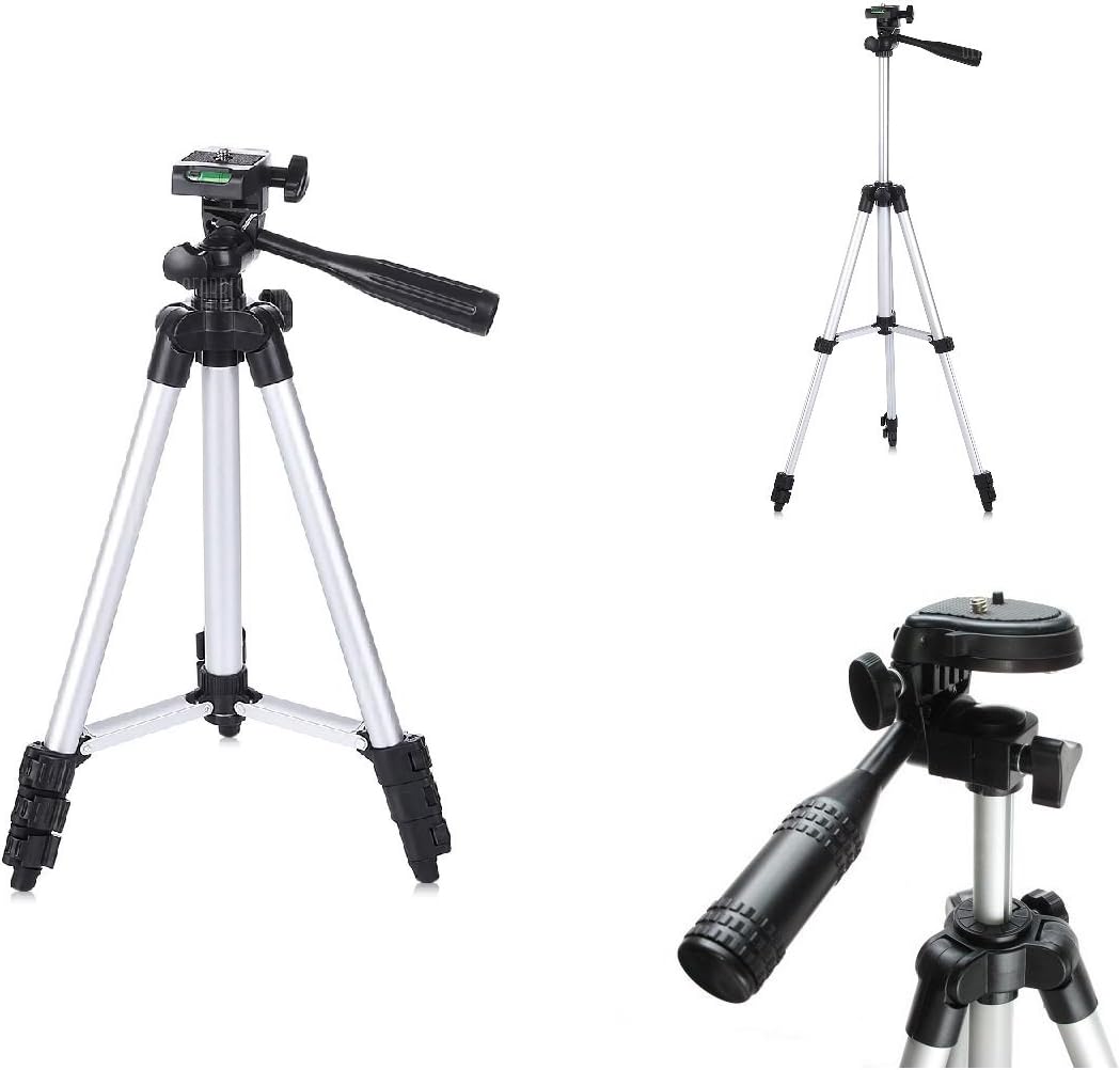 Pluvios Lightweight Digital Camera Tripod + Tripod Carry Bag for Sony Cyber-shot DSC-HX, DSC-H, DSC-J, DSC-TX, DSC-WX, DSC-W Series Inc DSCW800B, DSC-W810, DSC-WX350, DSC-HX60, HX90V, HX200,H300, WX500, WX350, RX100