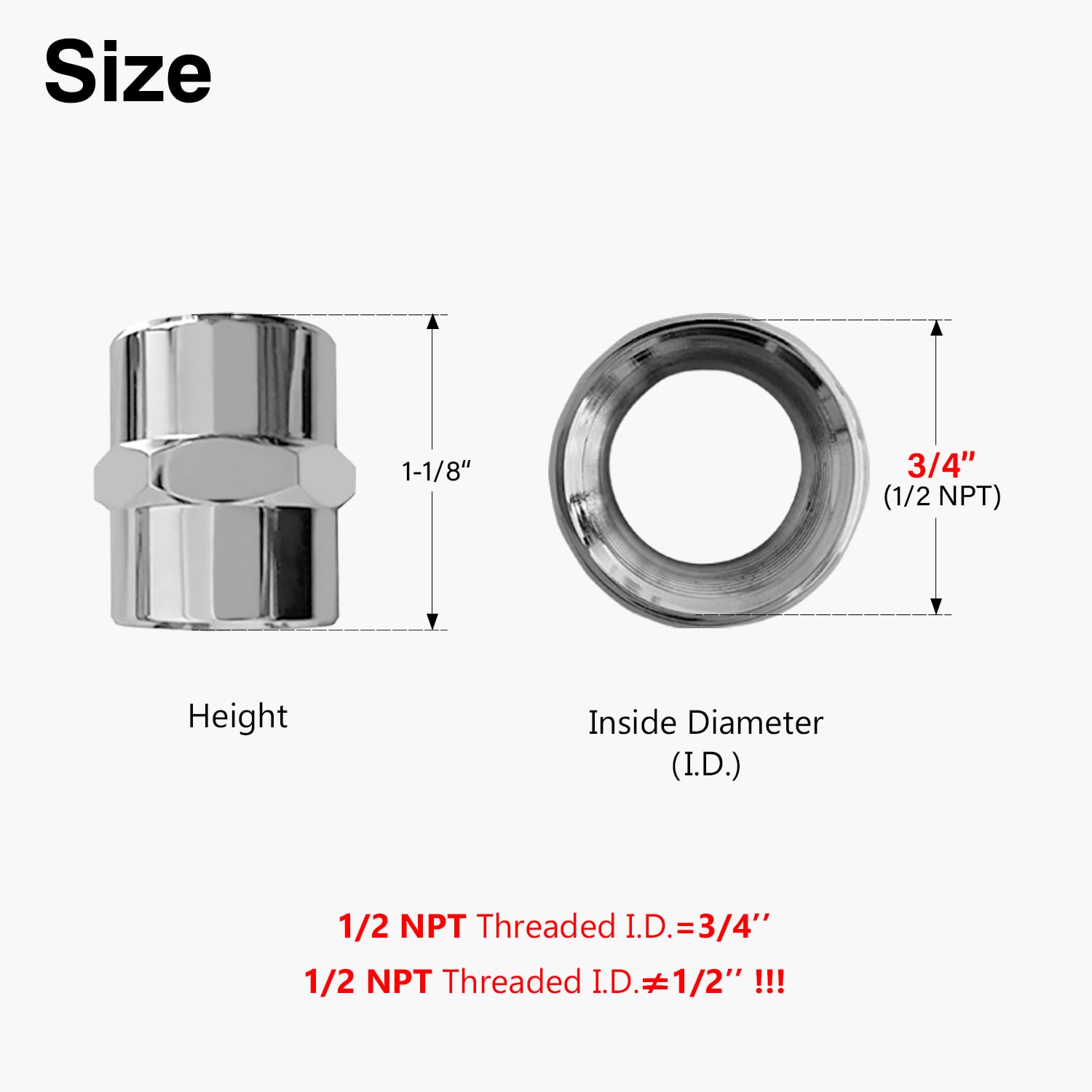 Acoplamiento IPS de 1/2 "