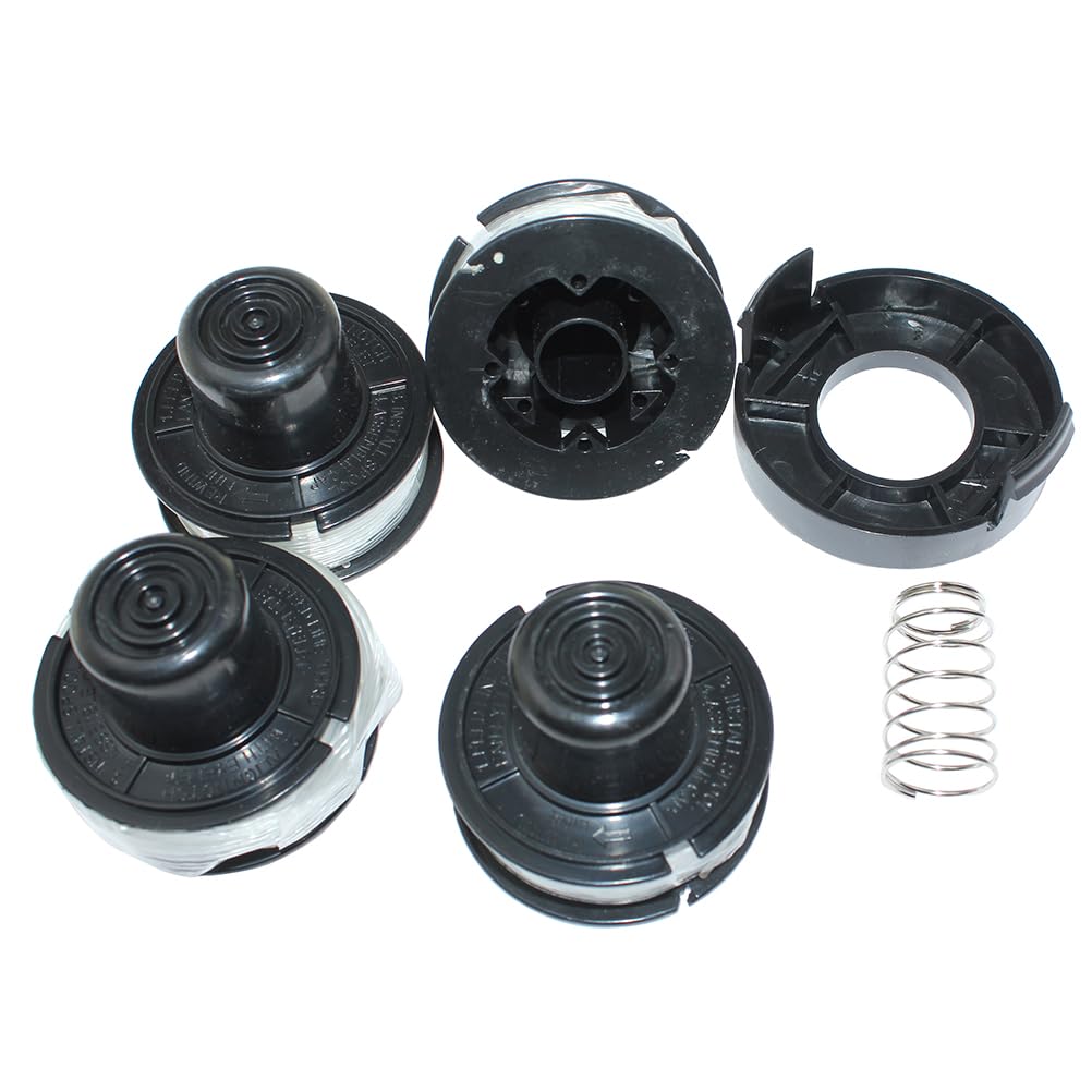 Replacement Spool & Cap For Black & Decker GL650 GL660 GL670 – 2-Pack, Orange, Easy Install