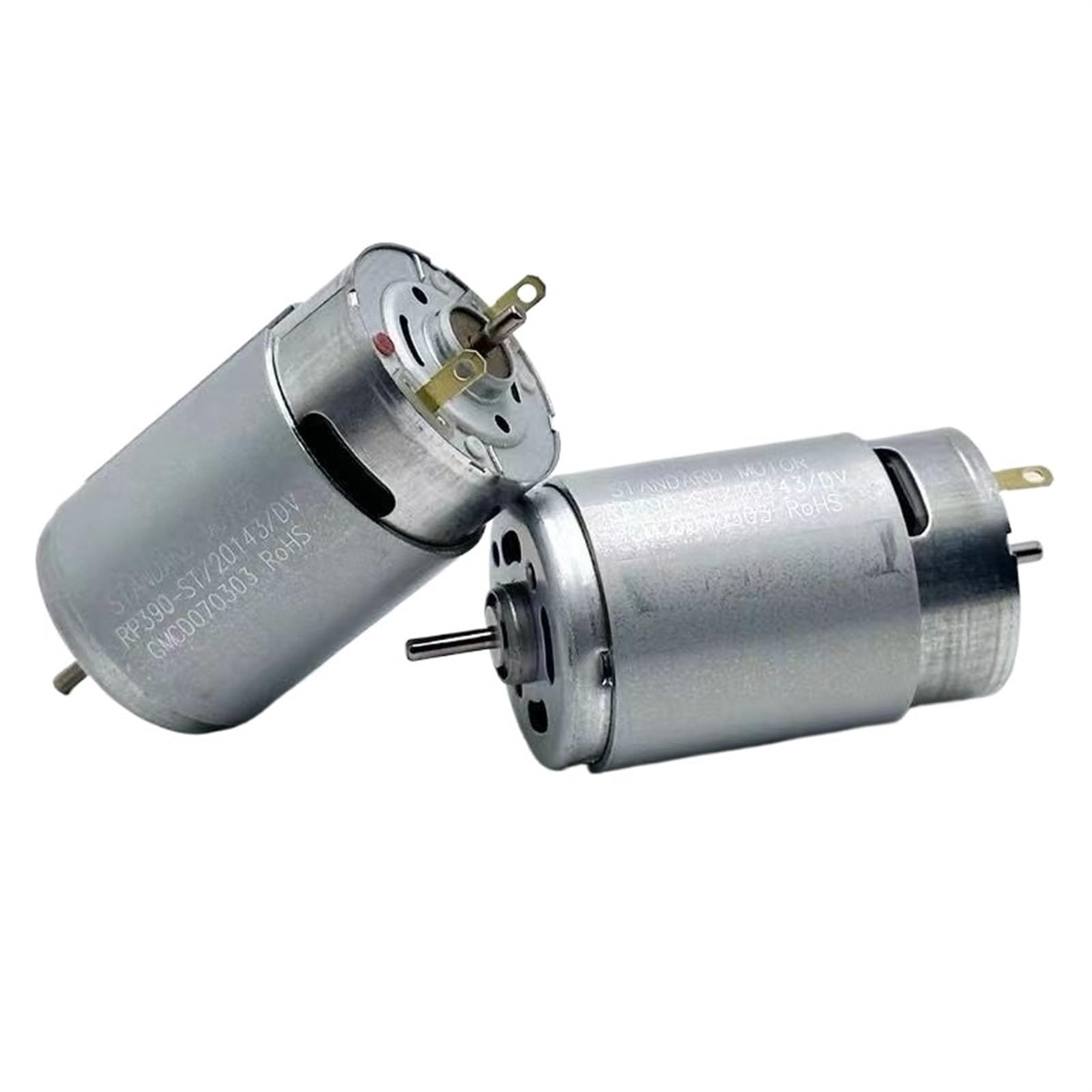 Moteur à courant continu 390 double arbre pour réparer une brosse de balayage robot