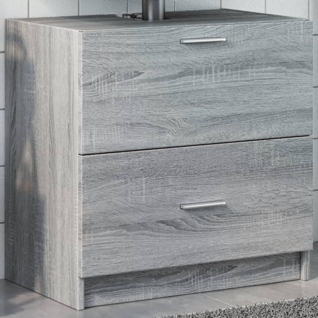 Mueble de baño gris Sonoma para crear un ambiente nórdico y ordenado