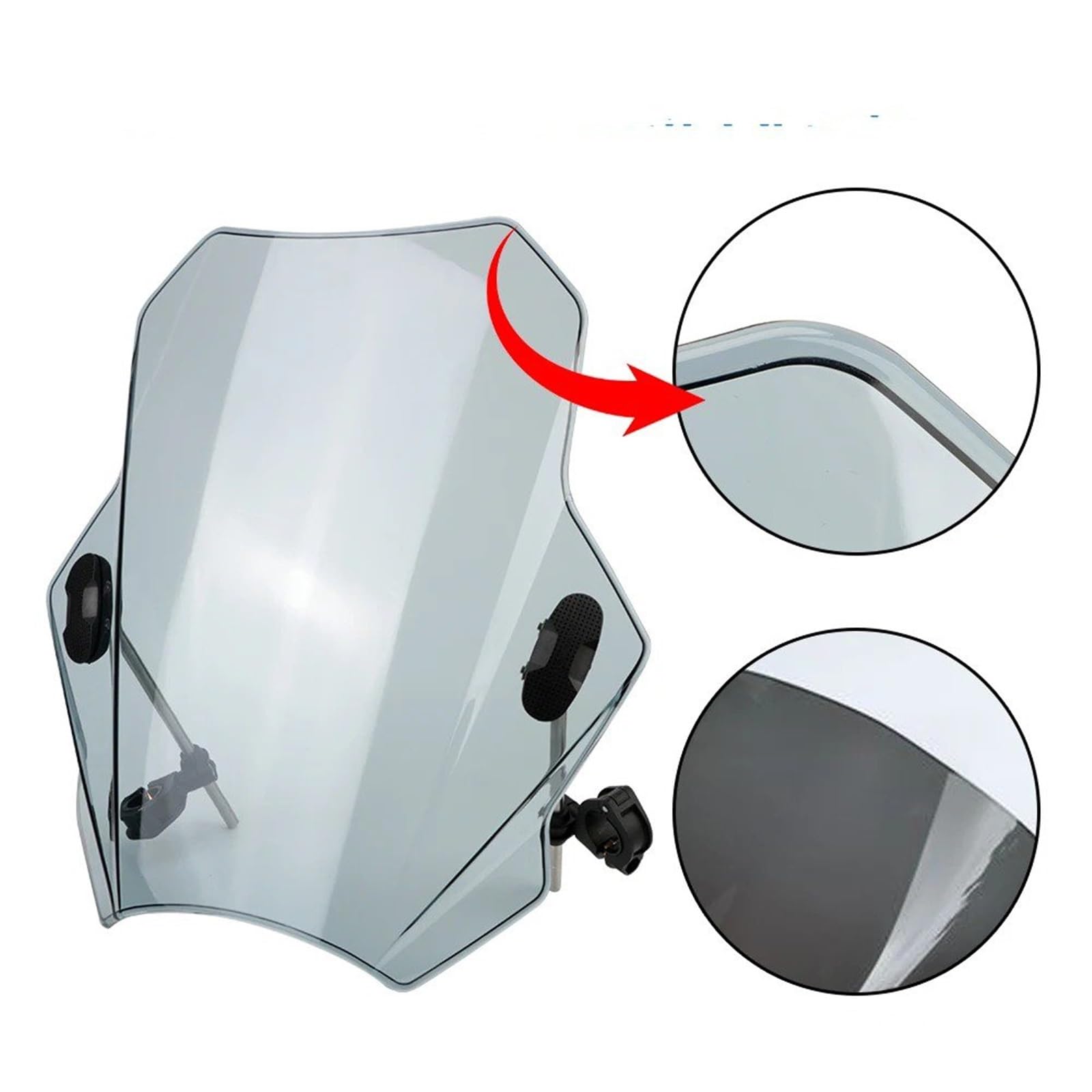 Parabrezza Moto Per CBR600RR Per CB1000R Per GXSR 600 750 Parabrezza Coperture Parabrezza Regolabile Parabrezza Moto Parabrezza Moto Spoiler(Transparent)