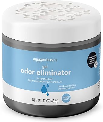 Amazon Basics Gel Odor Eliminator, Charcoal, 17 oz