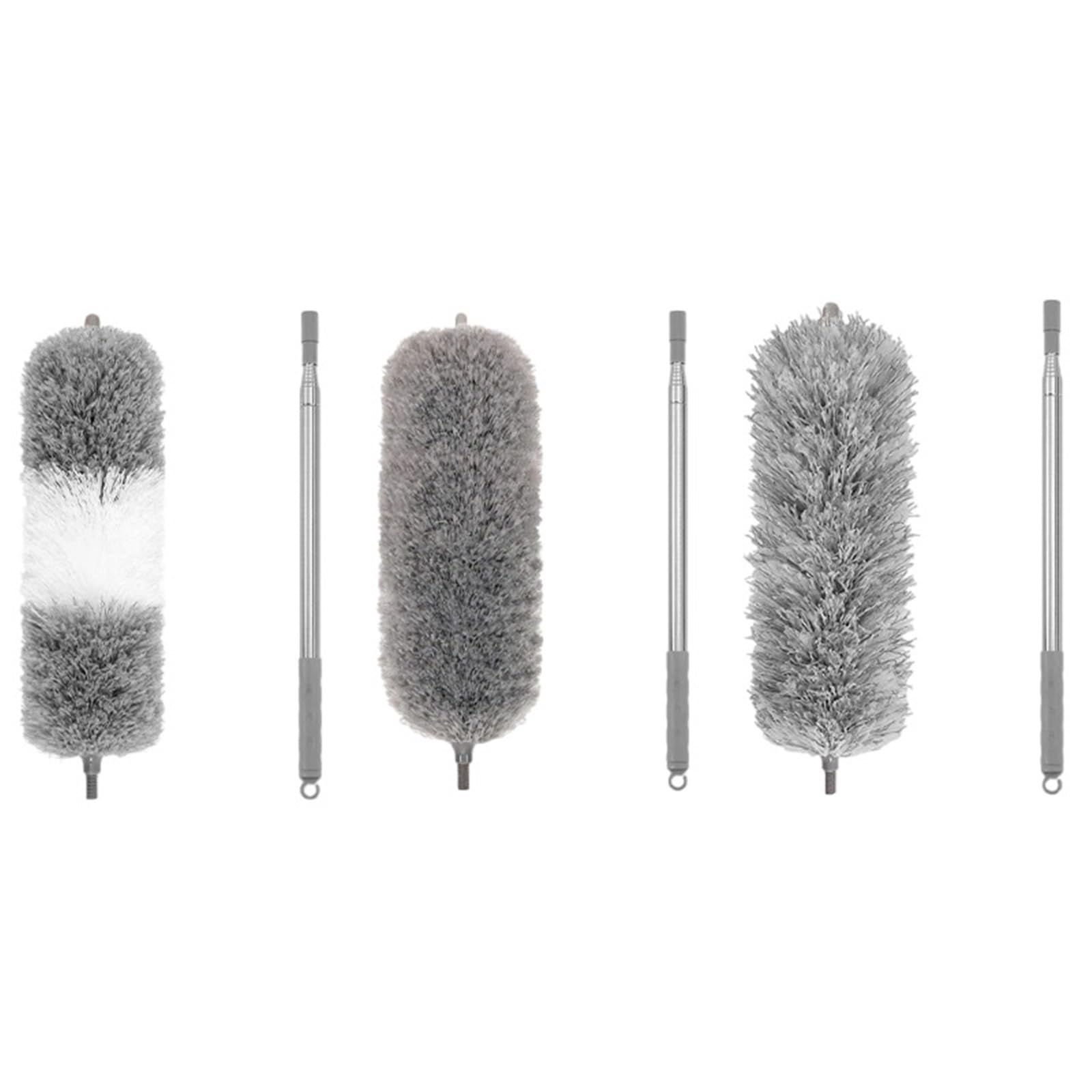 Duster Microfiber Feather Duster Extendable with Extra Long Pole Bendable Head Handle Dusters for Cleaning Ceiling Cars(Wgs 250cm 3pcs)