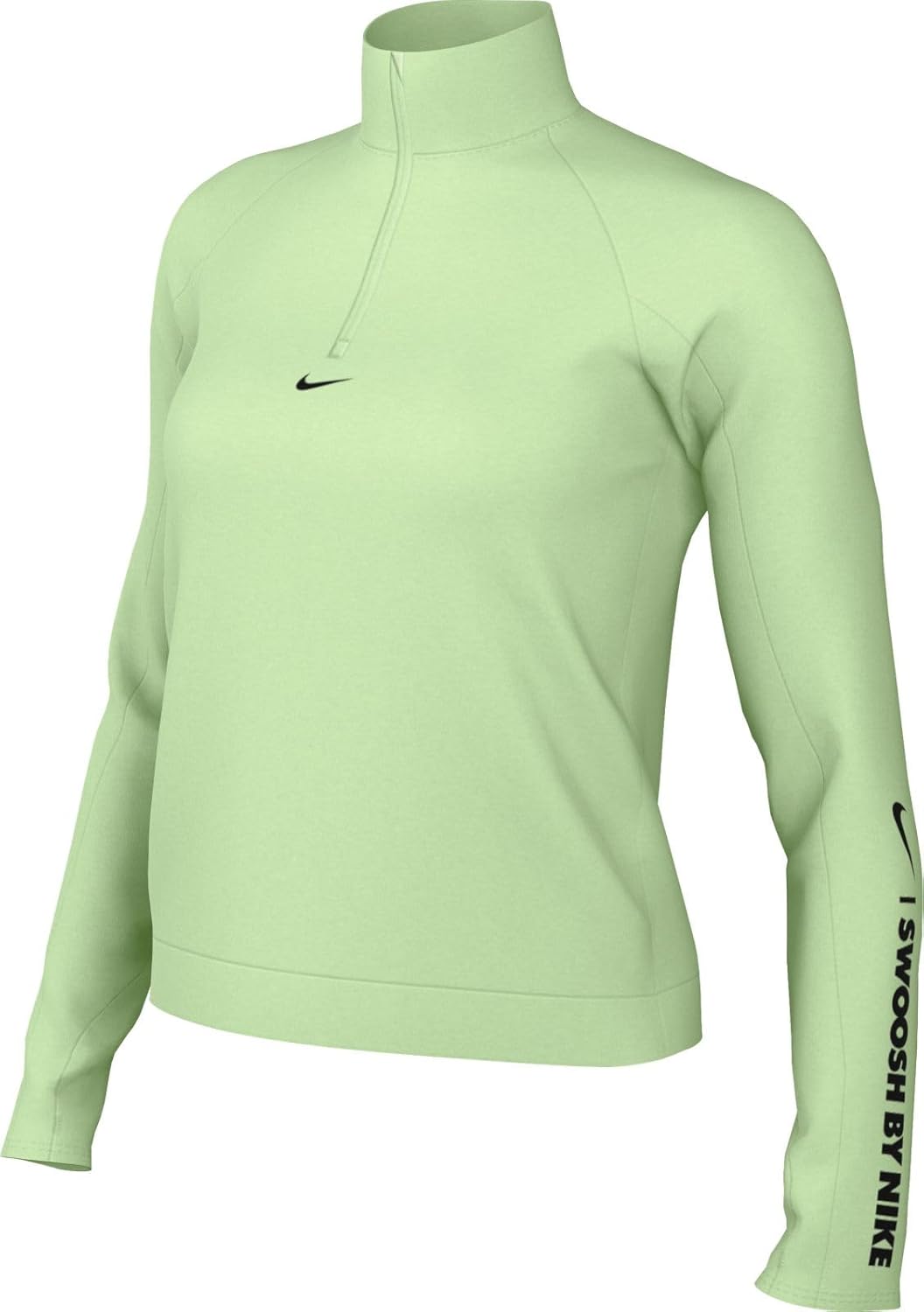 nike running pacer half zip top in lime