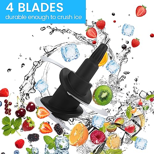 Replacement Blender Blade - 4 Blade Replacement for Ninja 64 oz 72 oz Food Processor Bowl CT682SP BL681A BL682 BL770 BL770AMZ BL772 BL910 BN600 BN601 BN800 BN801