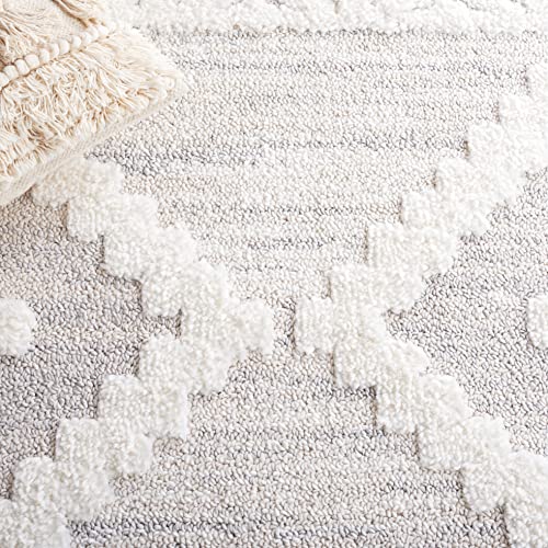 Tapete Safavieh Moroccan Tassel Shag 4 x 6 pies Beige miniatura 7