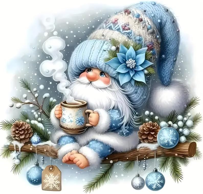 Merry Christmas Pine Snowflake Gnome Floral PVC Vinyl Car Decals Stickers Waterproof Self-Adhesive Decals for Cars, Laptops, Trucks, Motorcycles Wall Window Luggage Scratch Cover Door Decor Sticker